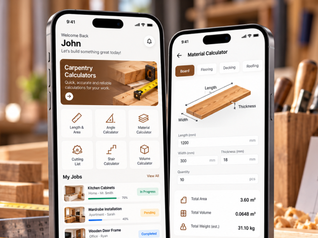 Carpenters Calculator & Job Management App