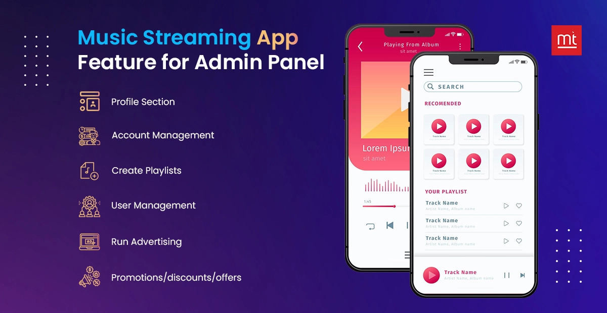 Music Streaming App Feature for Admin Panel