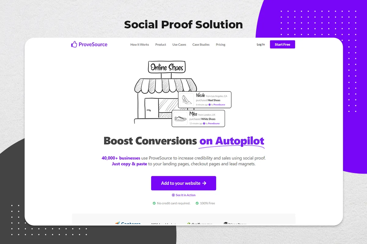 Social Proof Solution