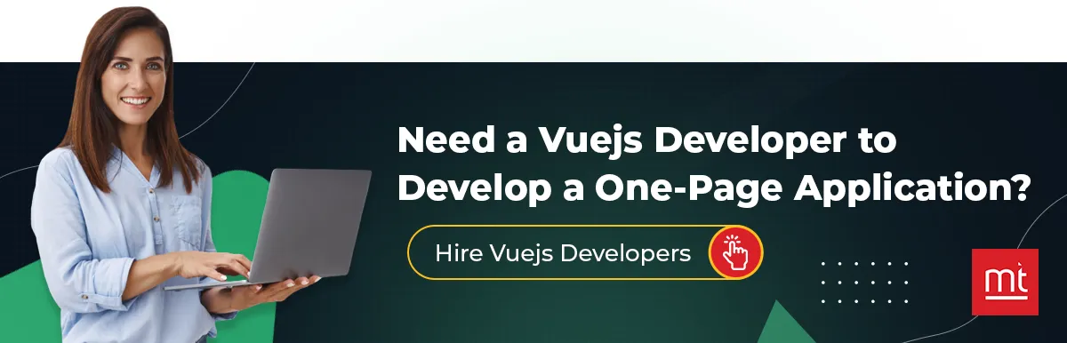 CTA Need a Vuejs Developer to Develop a One-page Application