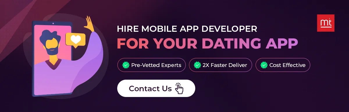 CTA Hire Mobile App Developer for your Dating App