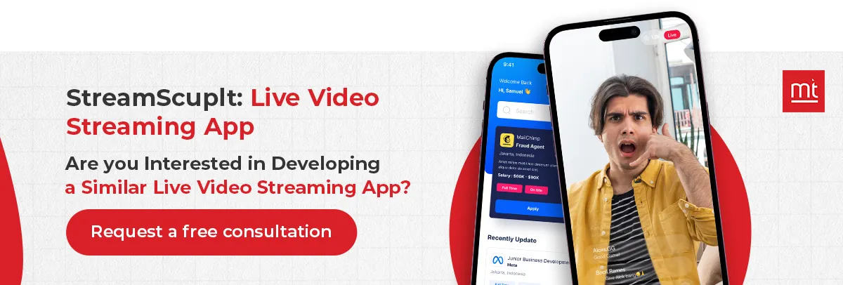 StreamScuplt Live Video Streaming App