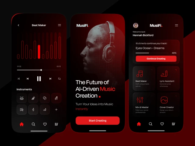 MusiFi: AI Music Generator & Music Editor App Development